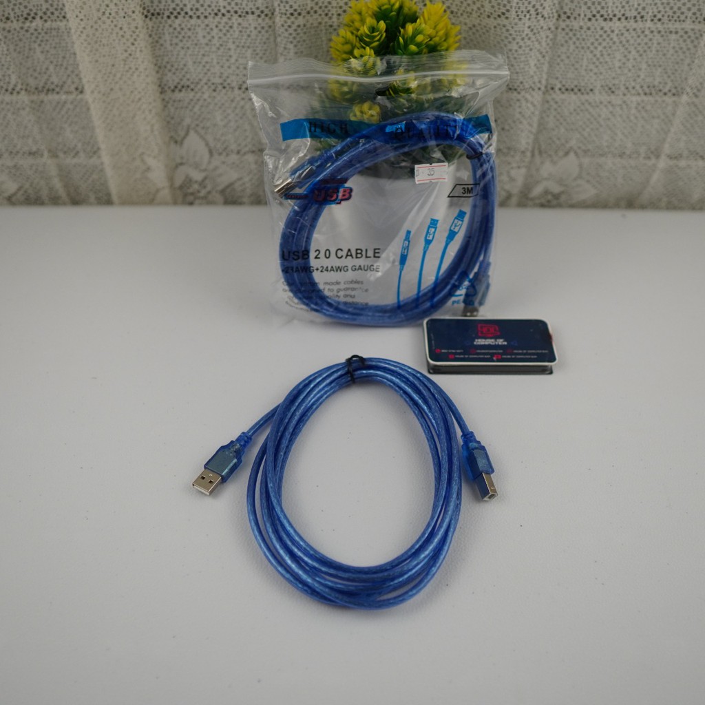 Transparent 3 meter printer usb cable | Shopee Malaysia