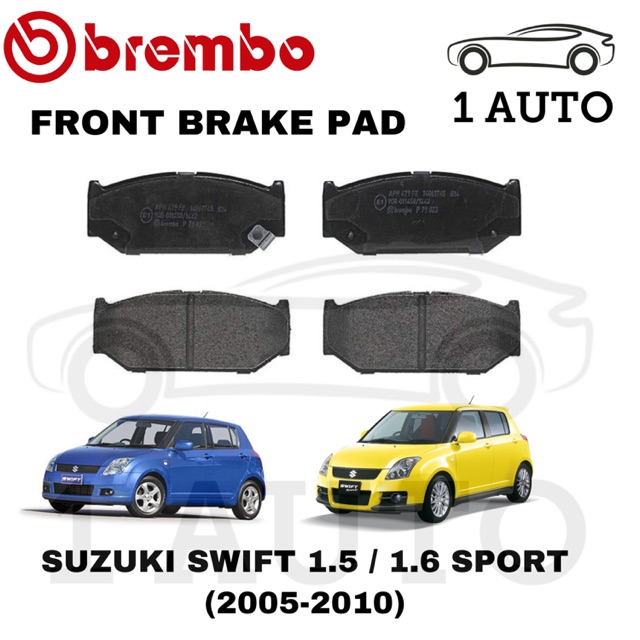 GENUINE BREMBO FRONT BRAKE PAD SUZUKI SWIFT 1.5 1.6 (20052010