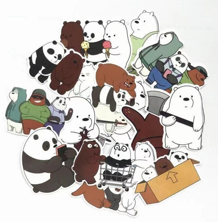 We Bare Bears Sticker Animation Cartoon Bears Cute Bears Cartoon ...