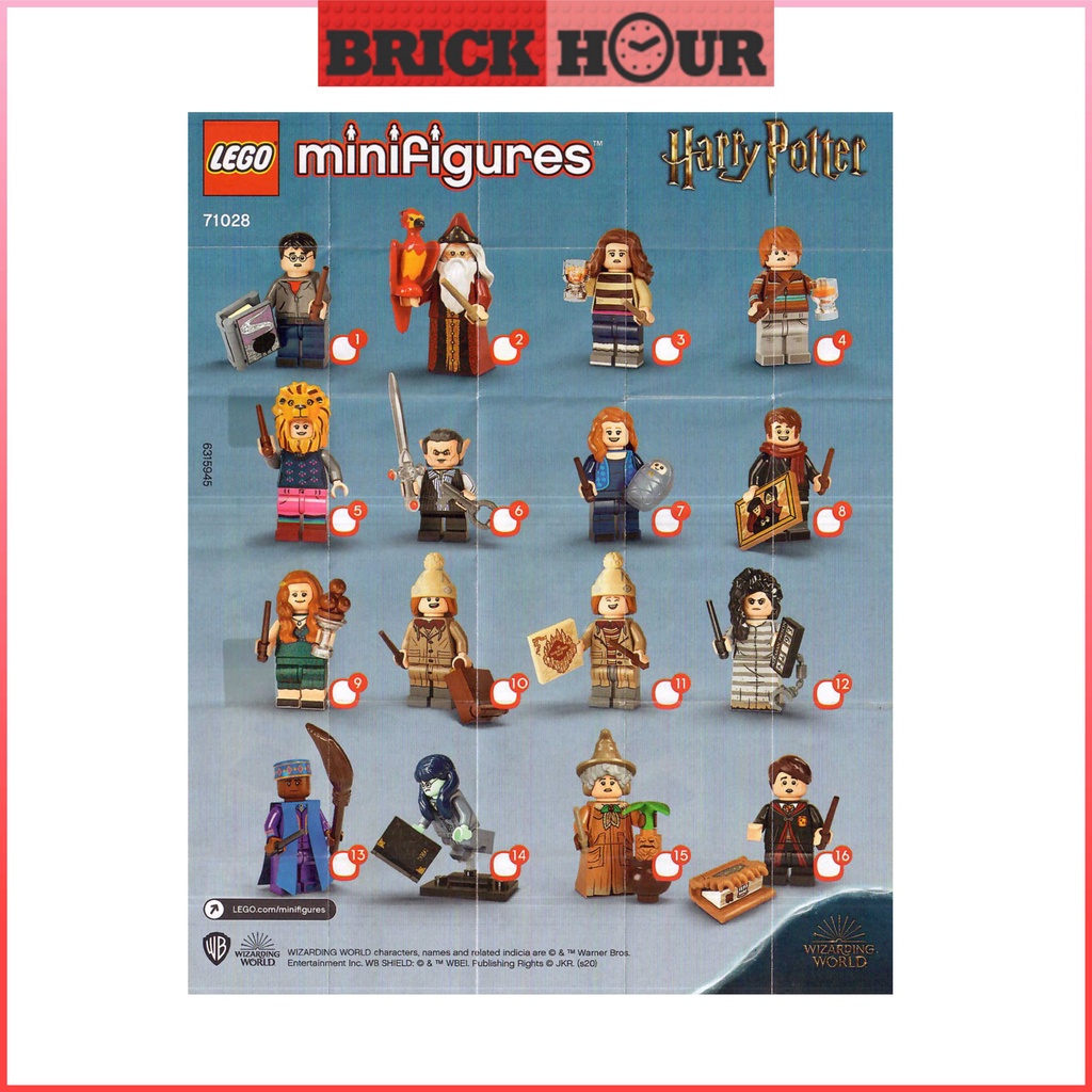 Harry potter minifigures series 2 list sale