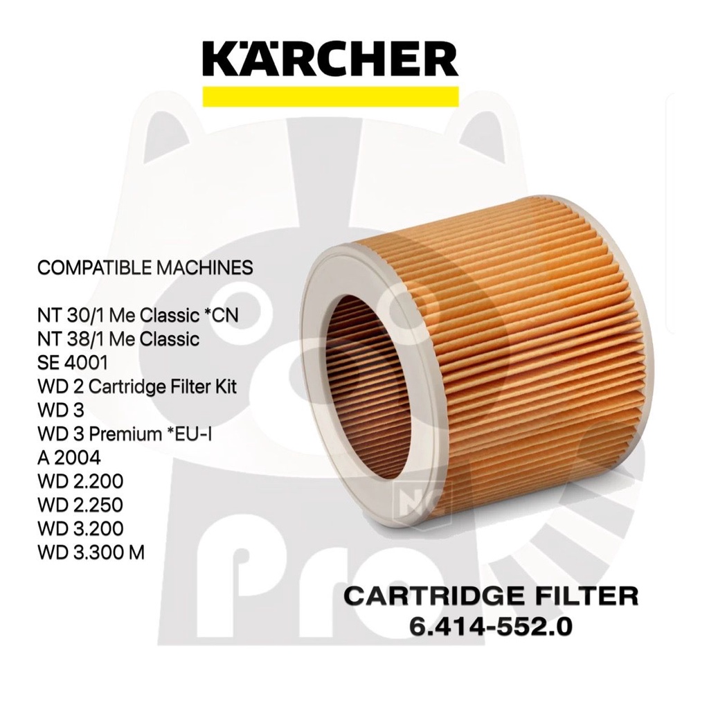 KARCHER ORIGINAL CARTRIDGE FILTER | Shopee Malaysia
