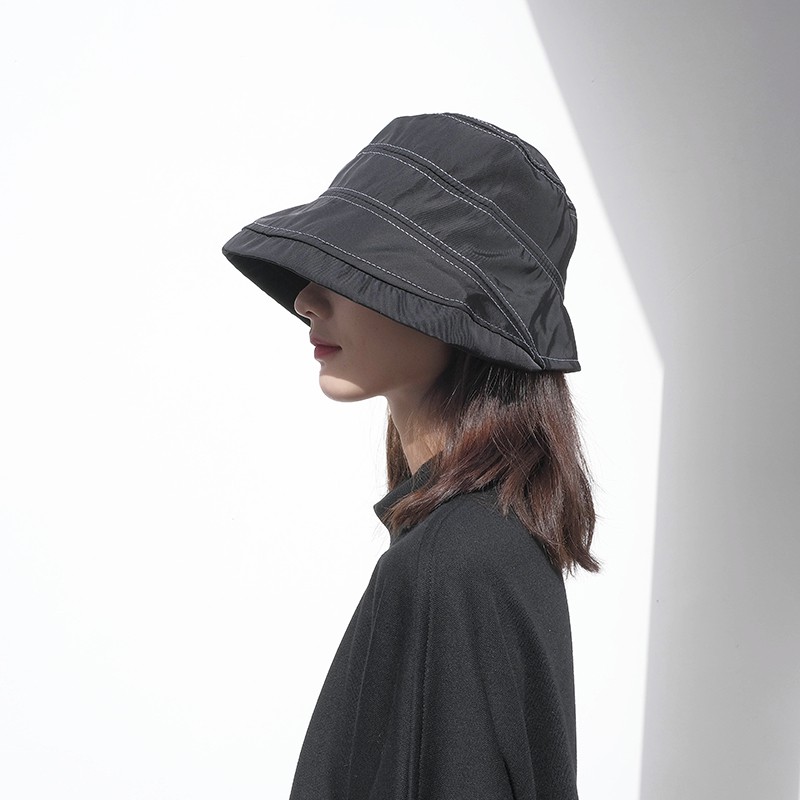 Japanese Niche Designer Style Cool Style Line Bucket Hat Open Line ...