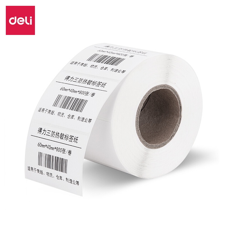 Deli Thermal Paper Label Roll Sticker (100 x 100mm / 70 x 50mm / 500 ...