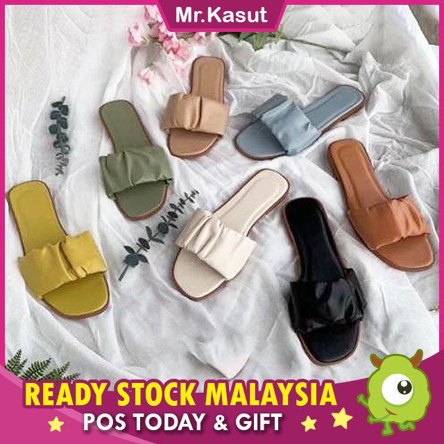 Ready Stock Mr Kasut Gabriella Womens Flat Shoes Kasut Wanita Sandal