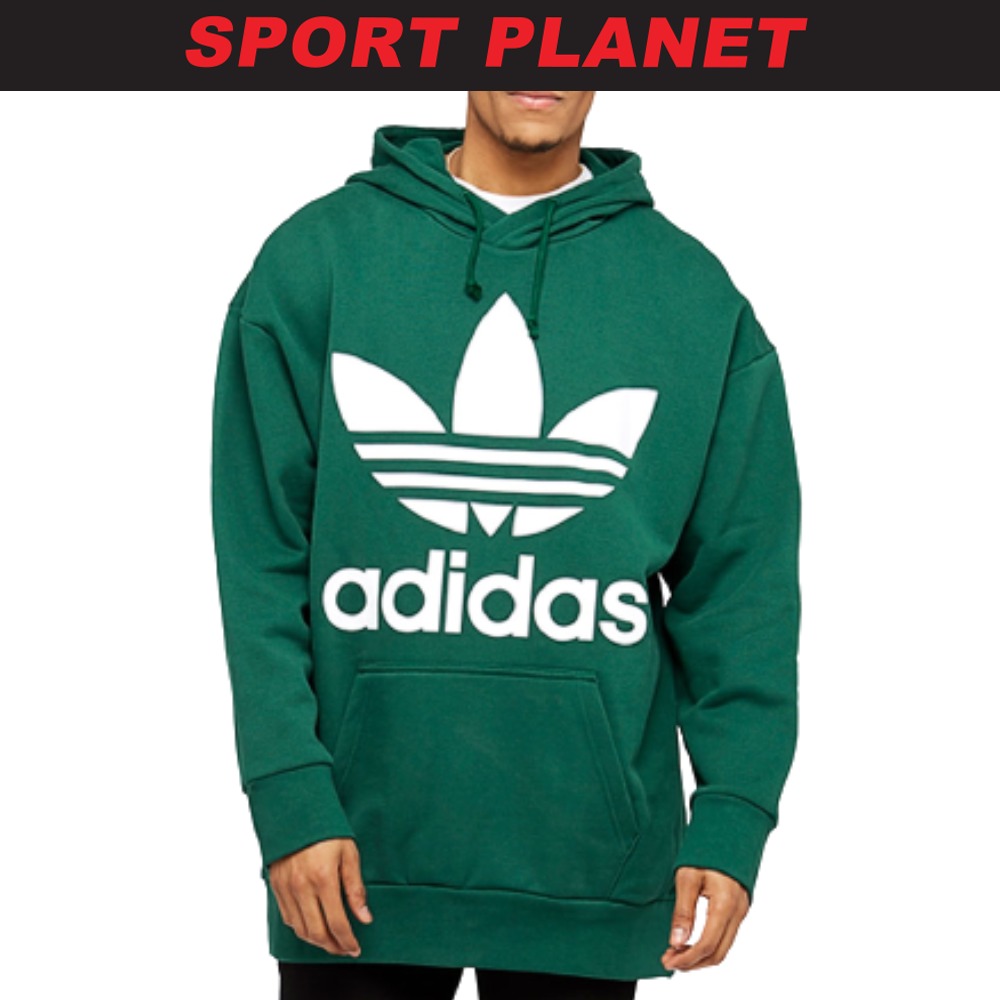 adidas Bunga Men Long Trefoil Hoodie Shirt Baju Lelaki CW1248 Sport Planet 24 2