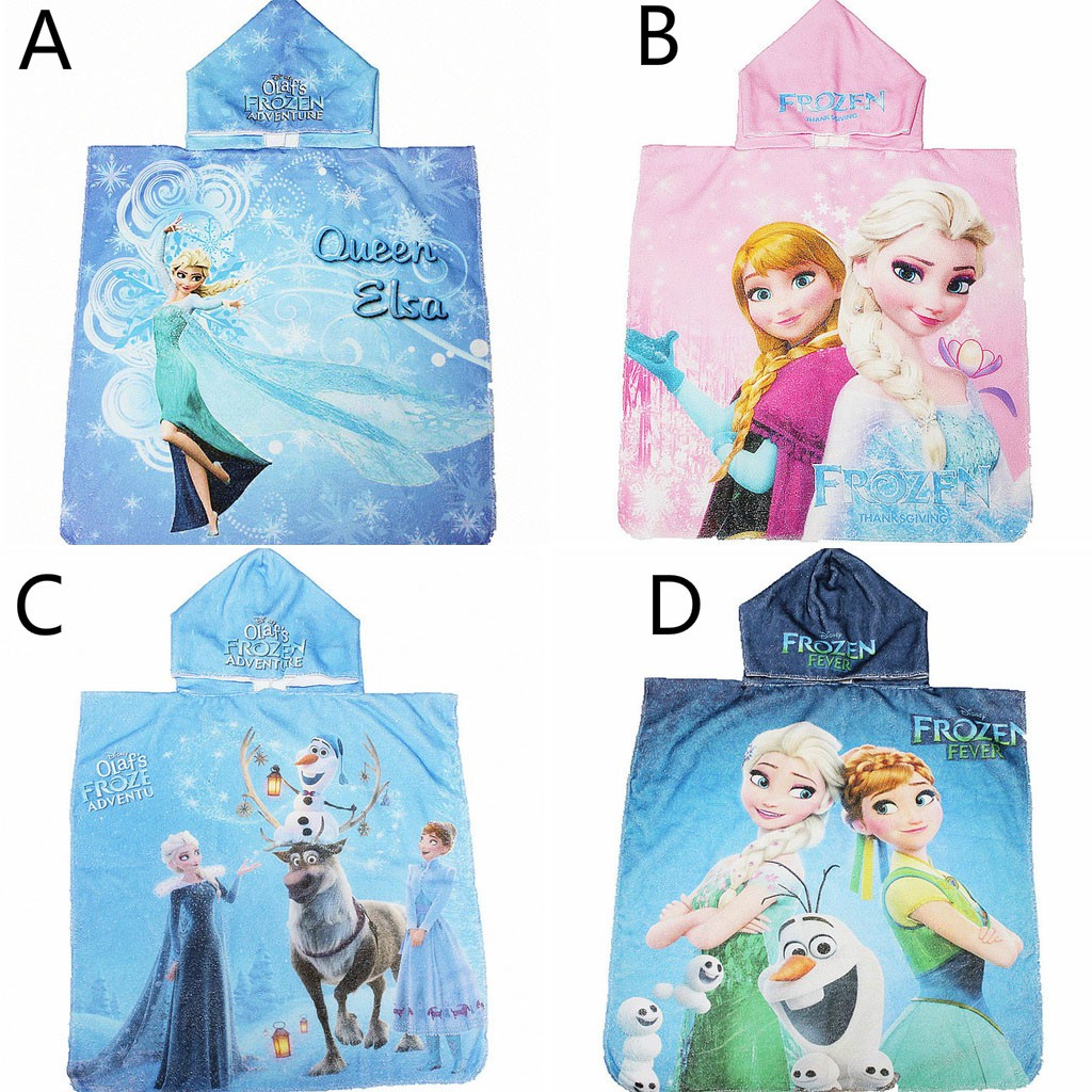 Frozen best sale poncho towel