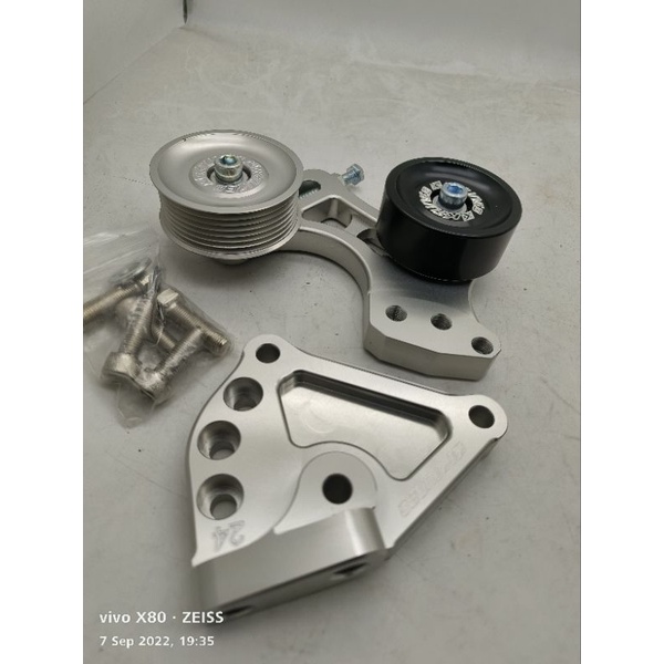 Ktuned Billet side mount pulley kit / power stering delete for K20 k24
