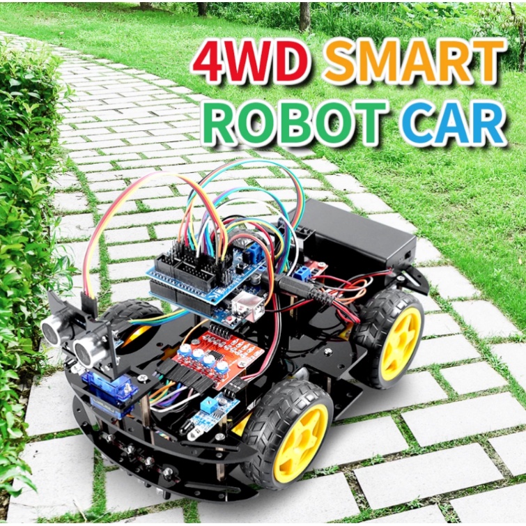 Amazing STEM Gift Programming 4WD Smart Robot Car Kit For Arduino Robot ...