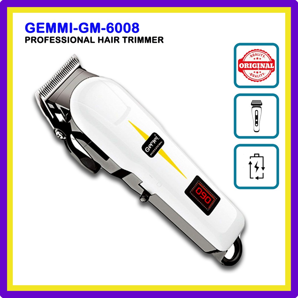 GEMMI GEMMY GEMEI PROGEMEI GM-6008 Professional Hair Clipper Trimmer ...