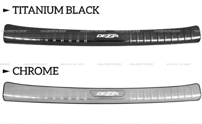 AMAZING PERODUA BEZZA 2019-2024 STAINLESS STEEL CAR REAR BUMPER PAD ...