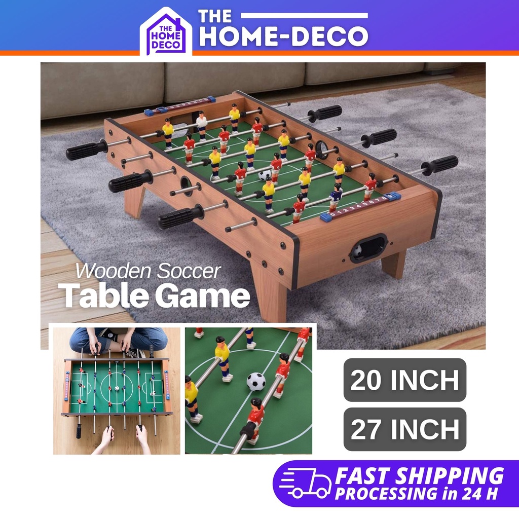 Wooden Soccer Table Game Foosball Tabletop Football Indoor Game Kids
