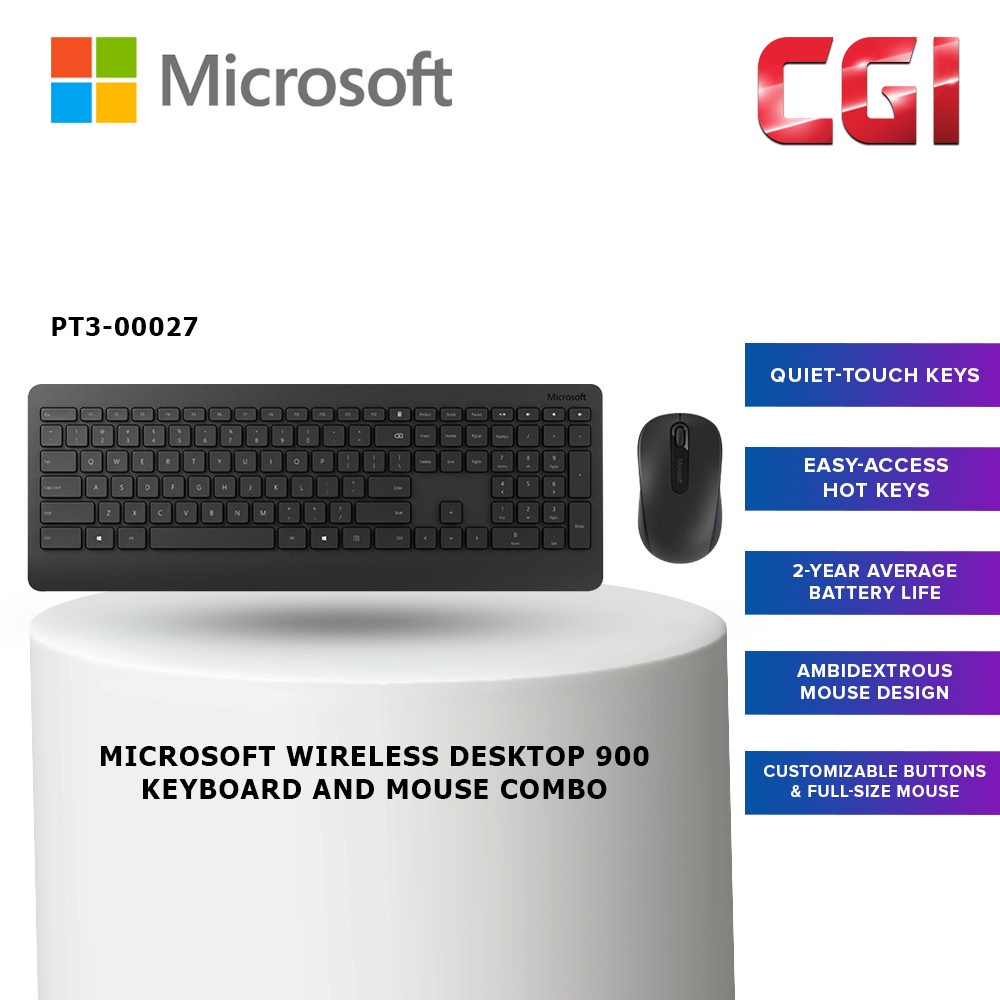 Microsoft Wireless Desktop 900 Keyboard and Mouse Combo (PT300027) Shopee Malaysia
