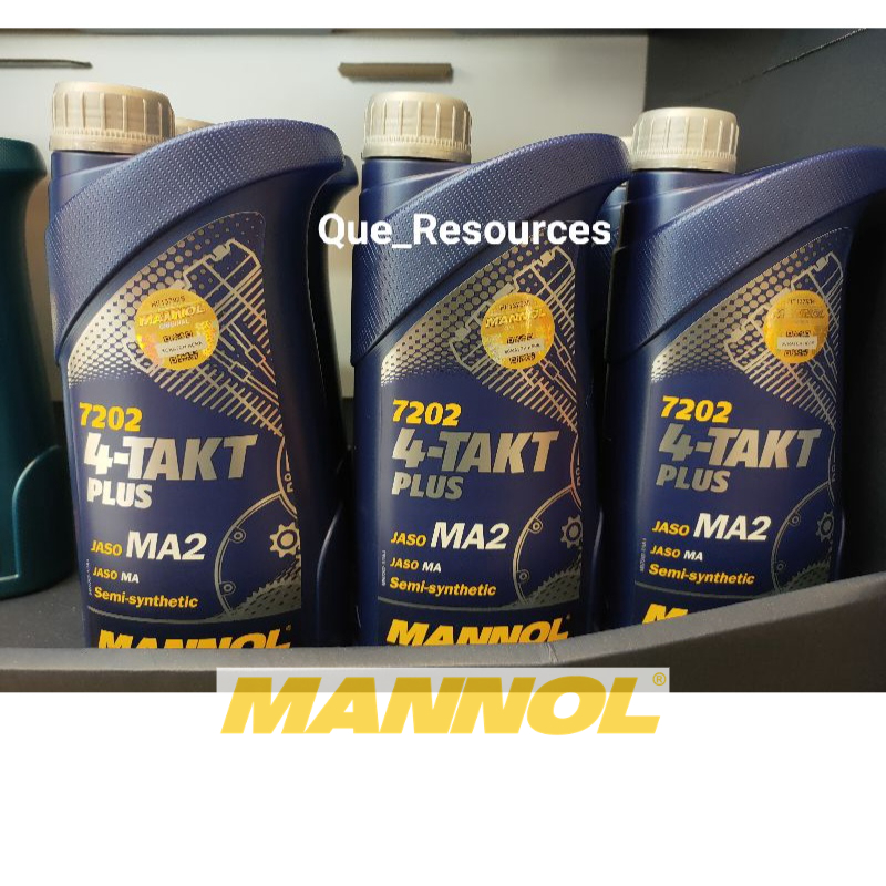 MANNOL 7202 4-TAKT PLUS 10W40 MOTORCYCLE 1L + SEMI SYNTHETIC | Shopee ...