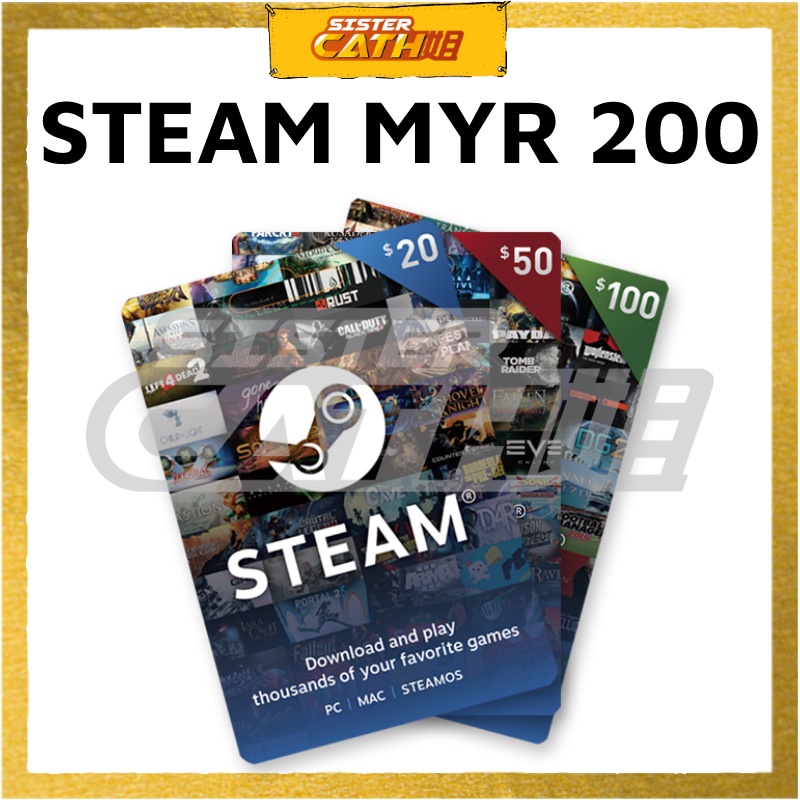 Steam Wallet Code MYR (LEGIT, INSTANT CODE) MEDIUM BUNDLE Shopee