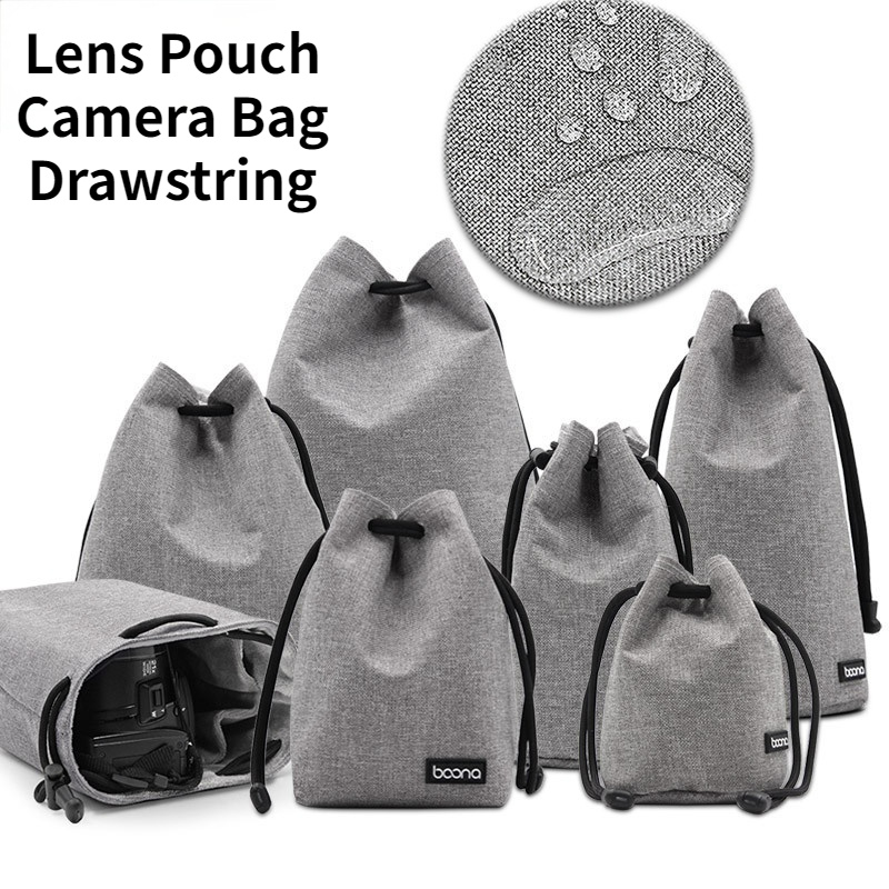 DSLR Camera Bag Lens Case Lens Drawstring Pouch Camera Pouch For Nikon ...