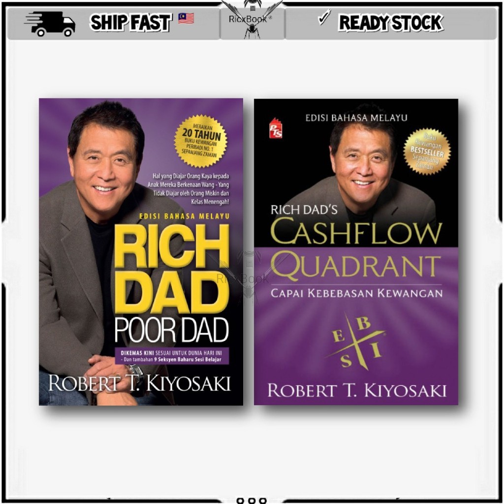 Buku Rich Dad Poor Dad Robert Kiyosaki Cashflow Quadrant Edisi Bahasa