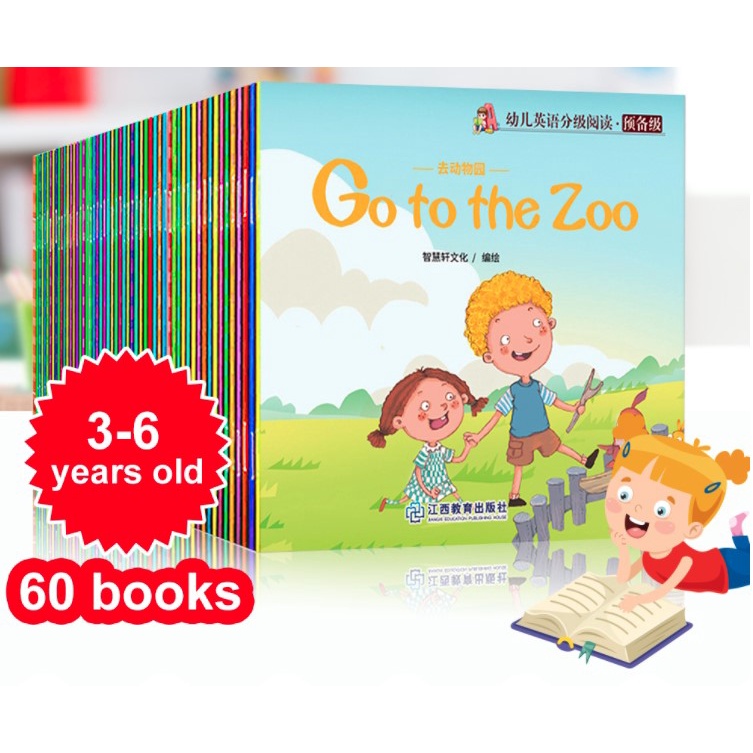 [Littlebookz] 60 Books Set English Story Book for Kids Learning Buku ...