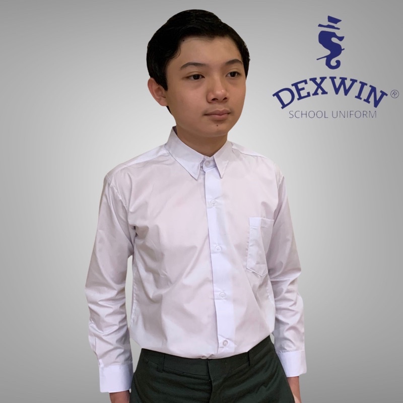Dexwin 12277/12278 School Uniform School Long Sleeve White Shirt Kemeja ...