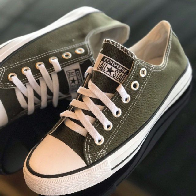 Army green deals converse