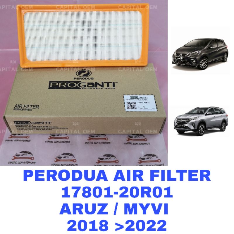 Original Perodua Air Filter Myvi G3 D20N 20182023 / Aruz / Vios