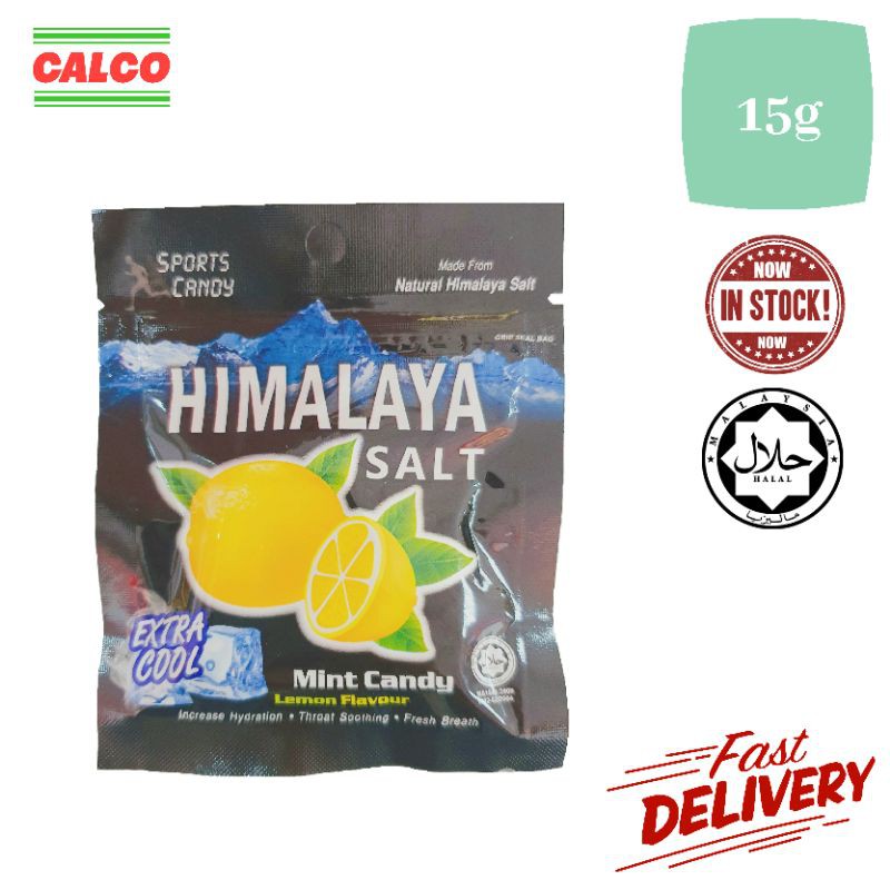 Big foot Natural Himalaya Salt Mint Candy Extra Cool Mint Lemon Flavour  Gula Gula Garam Himalaya Halal