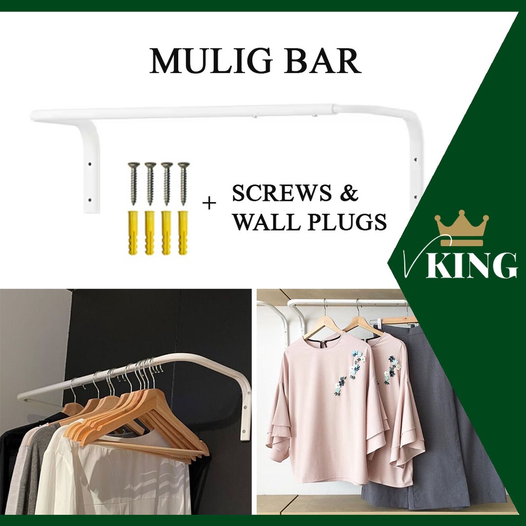 IKEA CLOTHES BAR IKEA MULIG BAR CLOTHES RACK CLOTHES HANGER PALANG ...