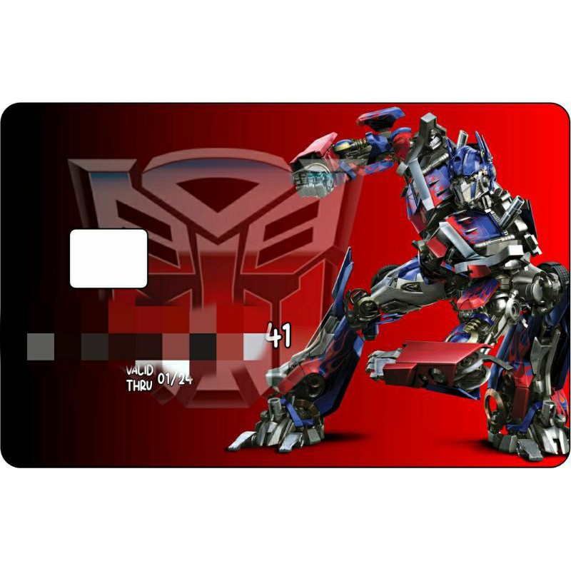 Transformer ATM / Skin Card stickers can have custom bank numbers and ...