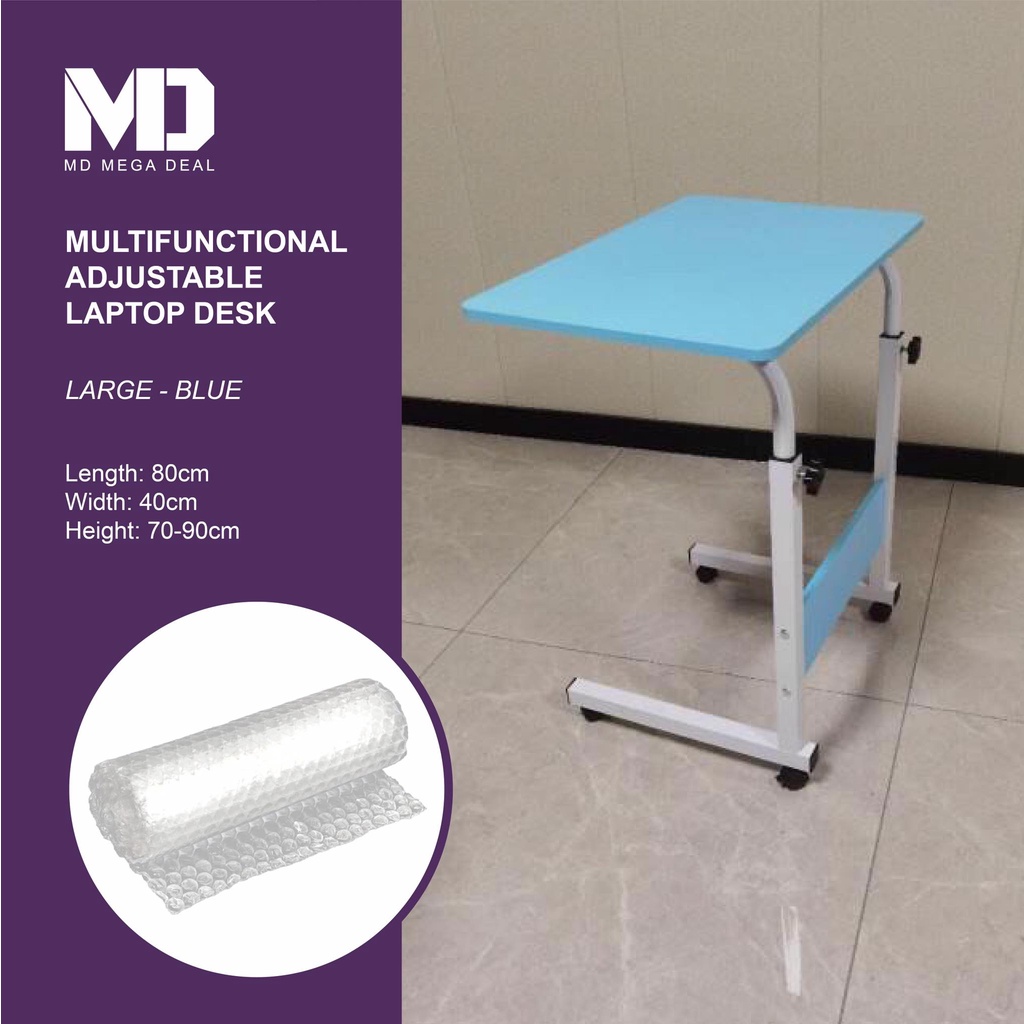 《Mega Deal》Multifunctional L60/80cm Adjustable Bedside Laptop Table