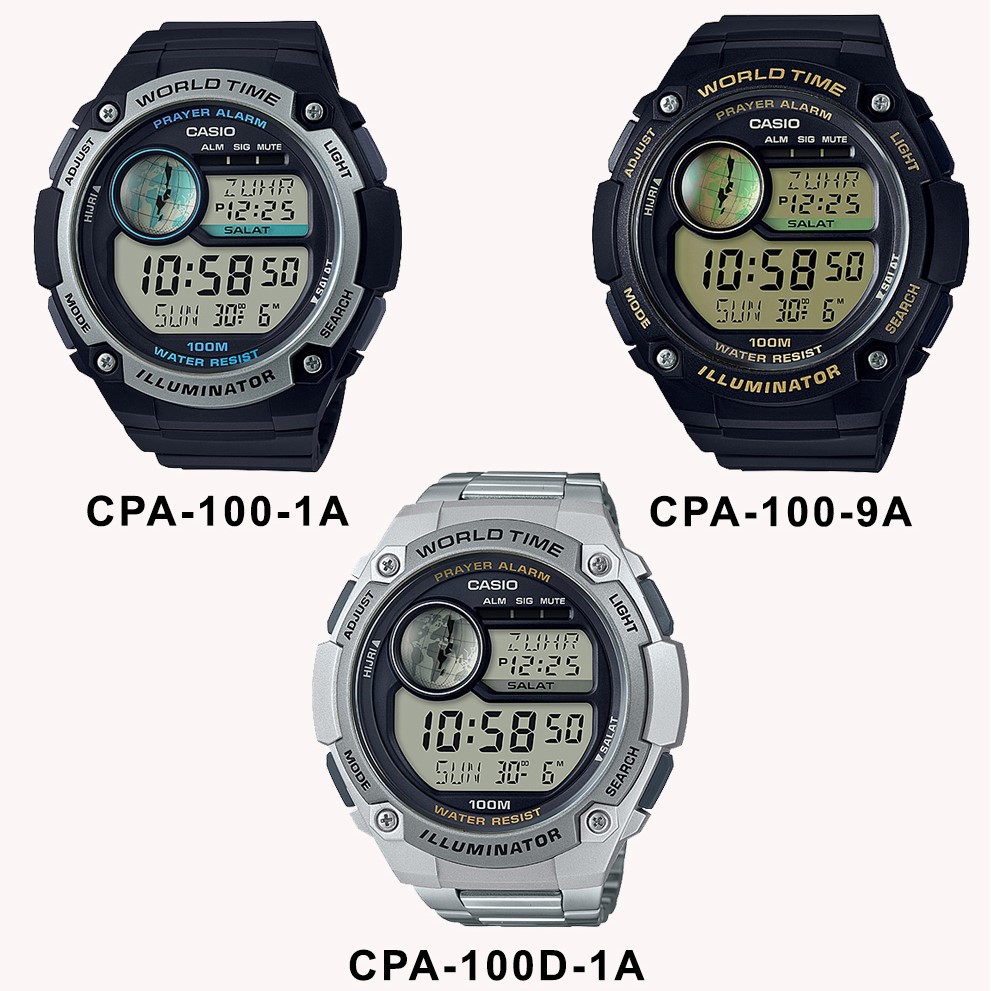 CASIO CPA 100 CPA 100D SERIES PRAYER ALARM WATCH 100 ORIGINAL