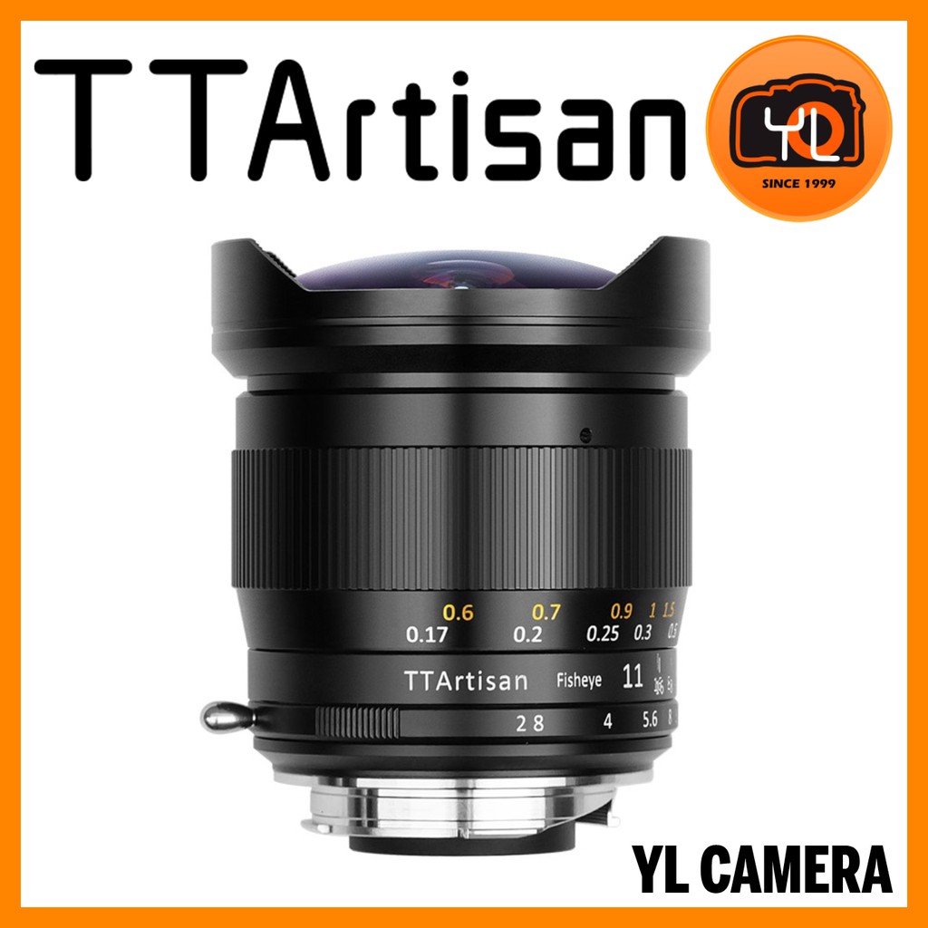 TTArtisan 11mm F2.8 Fisheye Lens (Sony E ,Nikon Z ,Canon RF, Leica L ...