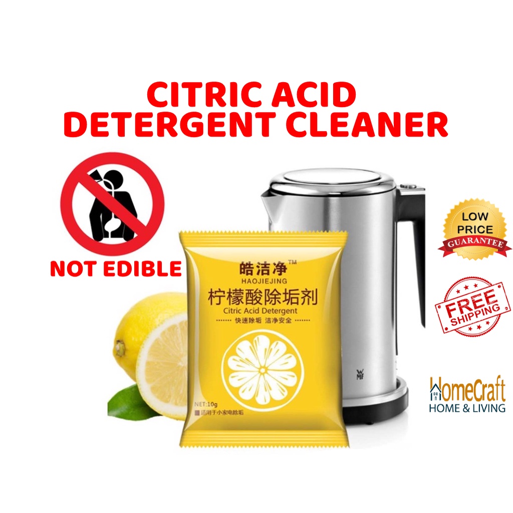 【10g/Pack】Citric Lemon Acid Detergent Inner Container CleanerTeapot