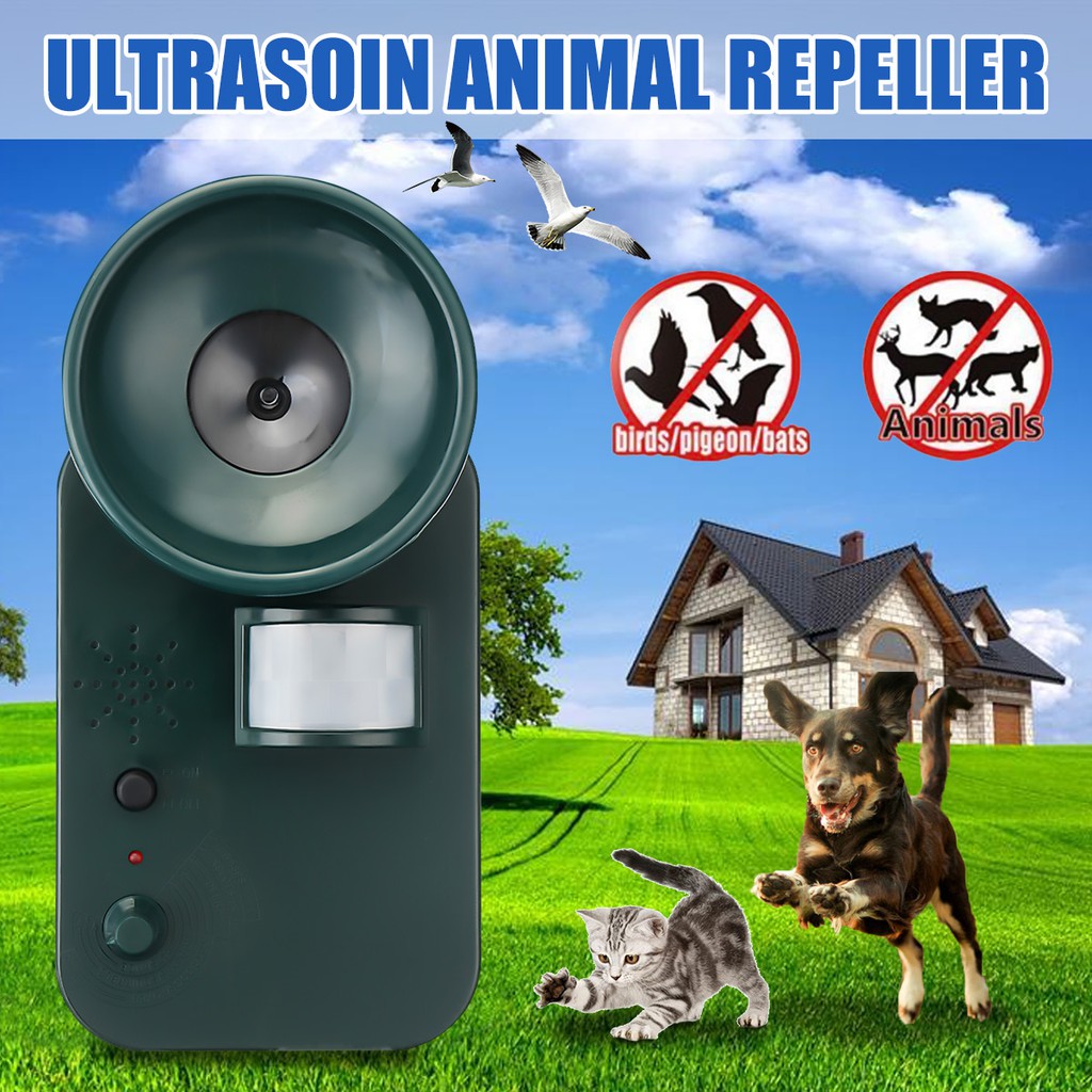 5000ft Ultrasonic Pest Repellers Outdoors Garden Mouse Bird Cat Animal ...