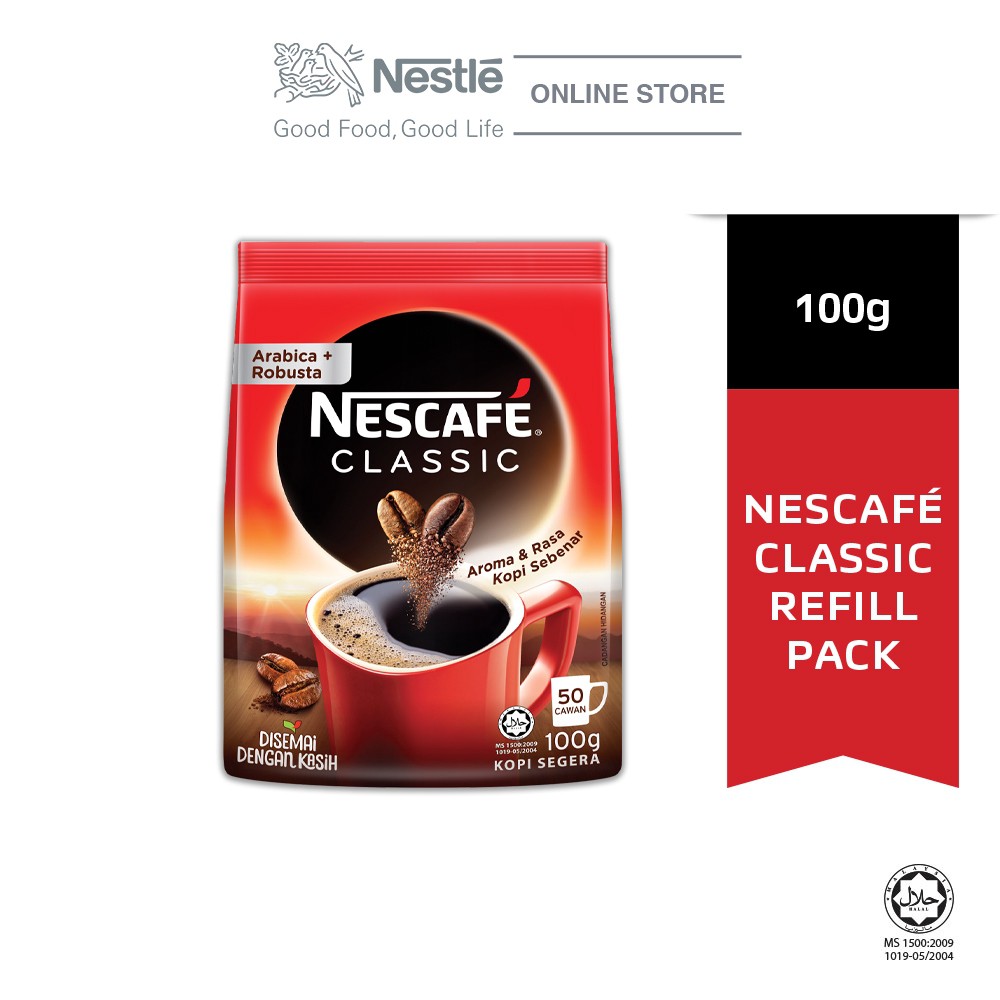 nescafe nescafe gold NESCAFE Classic Refill (100g) Shopee Malaysia
