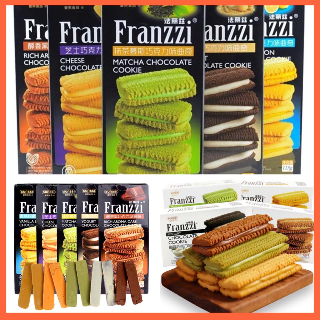 Franzzi Chocolate cookies Halal Sunssi 115g 10pcs Soft and delicious ...