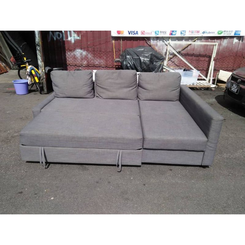 IKEA L Shape Sofa Bed with Storage Shopee Malaysia