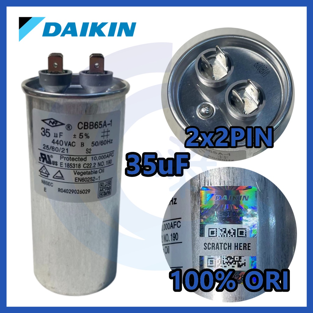 Capacitor Kapasitor Aircond DAIKIN Original Part For Air Conditioner