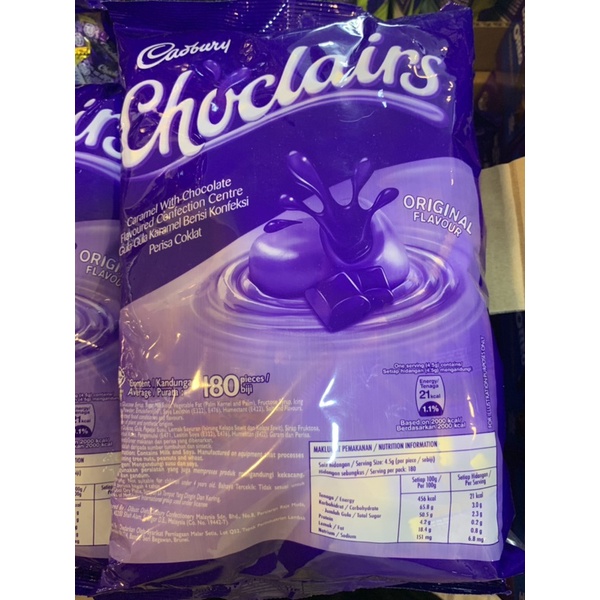 COKLAT LANGKAWI CADBURY DAIRY MILK CHOCLAIRS ECLAIRS | Shopee Malaysia