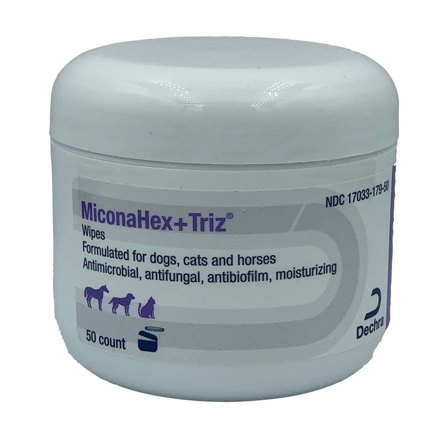 Dechra MiconaHEX+Triz Wipes Mal-A-Ket Wipes 50 sheets antifungal