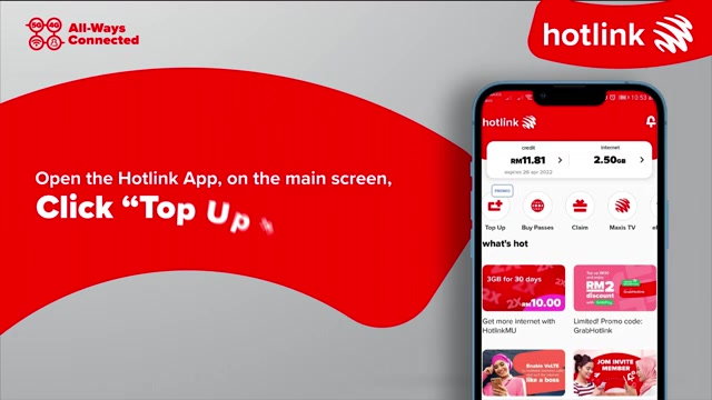 Hotlink Prepaid Unlimited Sim Card Unlimited Internet,pantas ,Calls ...