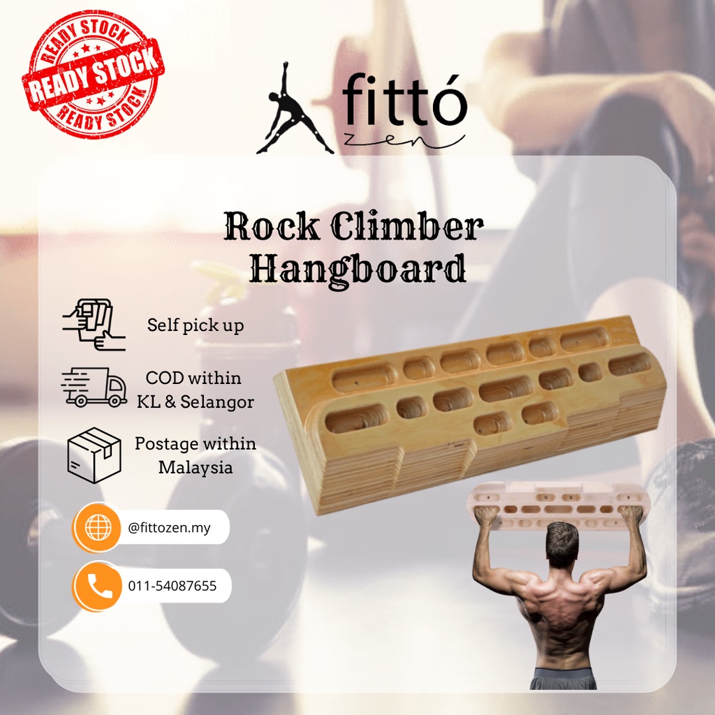 TWO STONES Rock Climbing Hangboard With Jugs, Poland