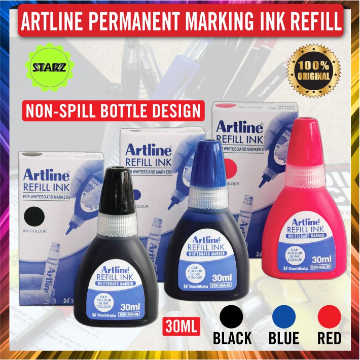 Artline Whiteboard Marker REFILL INK 30ml (FOR 550A/500A/509A/5100A ...