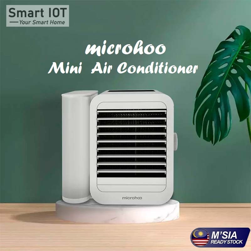 MICROHOO Mini Personal Air Conditioner 6W Adjustable Speed 1000ml Water ...