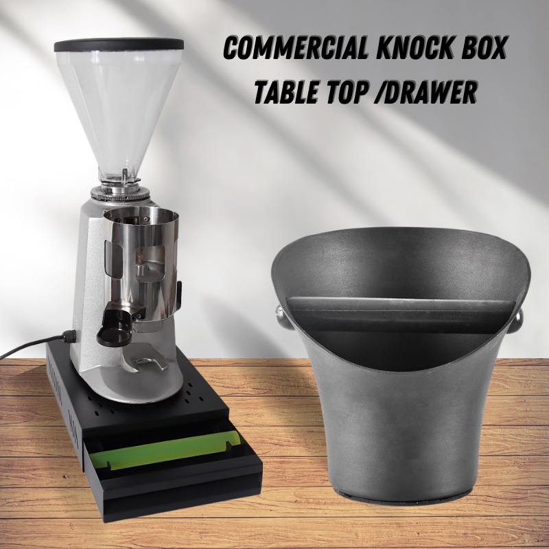 [Ready Stock] Commercial Table Top Knock Box Commercial Use Drawer Type