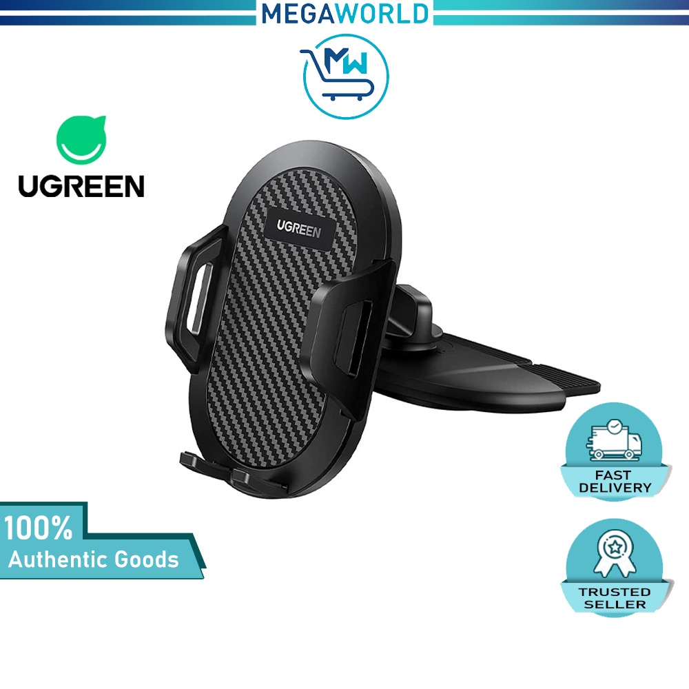 UGREEN Car Phone Holder for CD Slot Auto Lock Car Mobile Stand