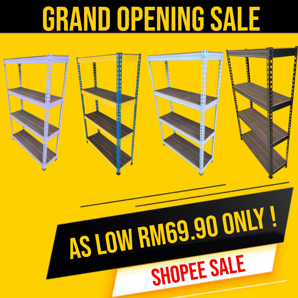 [READY STOCK] Boltless Rack Home Heavy Duty Shelves Rak Besi Serbaguna ...