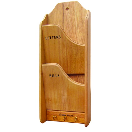 2 Tier Letter Rack (Rubberwood) | Shopee Malaysia