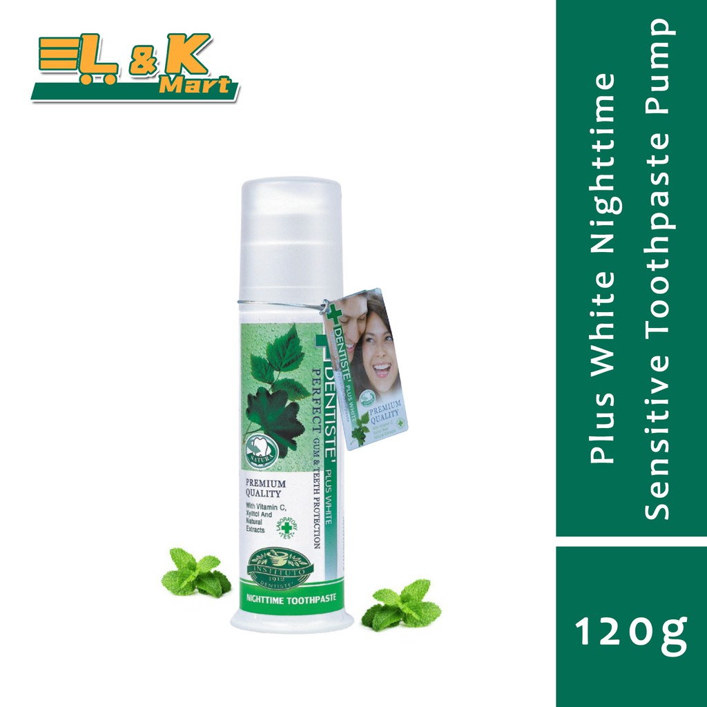 DENTISTE Plus White Nighttime Sensitive Toothpaste Pump 120g Shopee