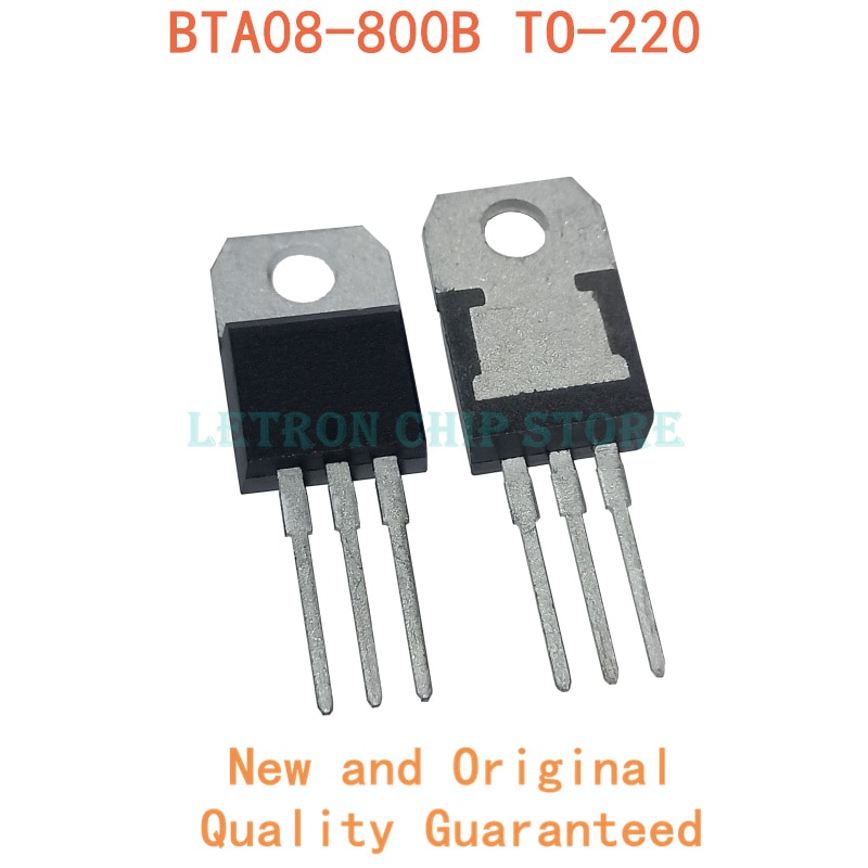 10pcs Chipset Ic Bta08-800B Bta08-800C Para-220 Bta08-800B 800c Novo E ...