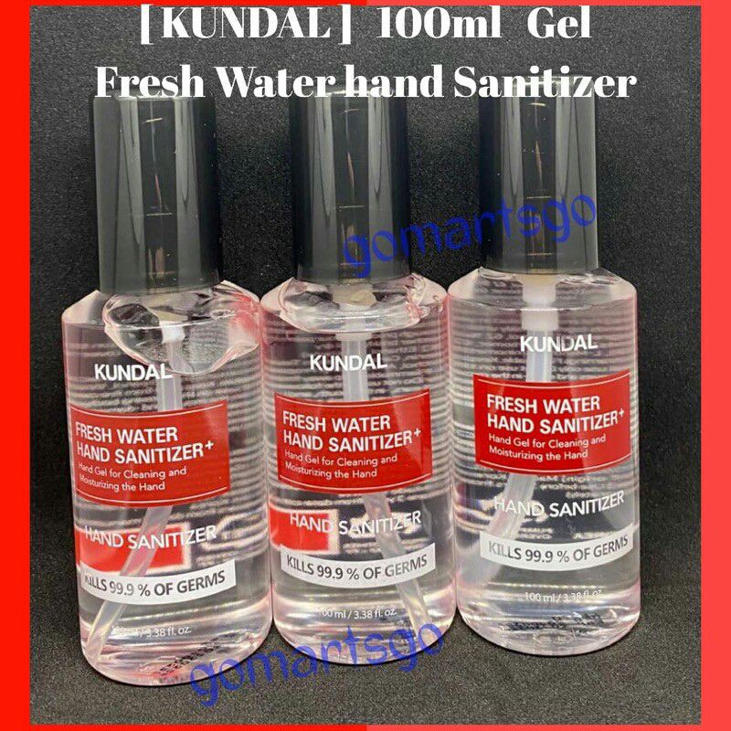 🌈KUNDAL 100ml Fresh Water hand Sanitizer Gel 💯Ready Stock💯 Shopee