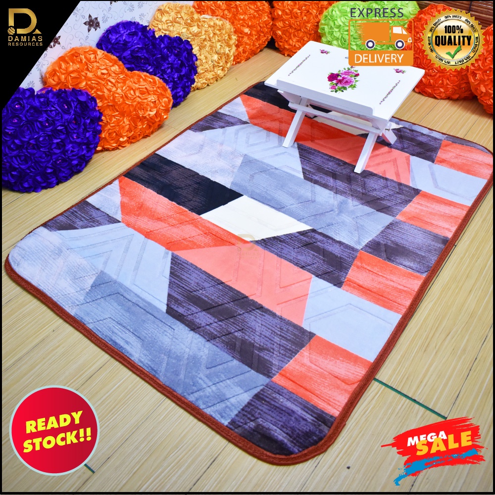 Karpet Ruangan Solat Rug Carpet cantik Bunga Abstrak | Shopee Malaysia